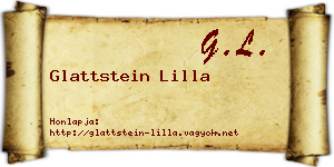 Glattstein Lilla névjegykártya
